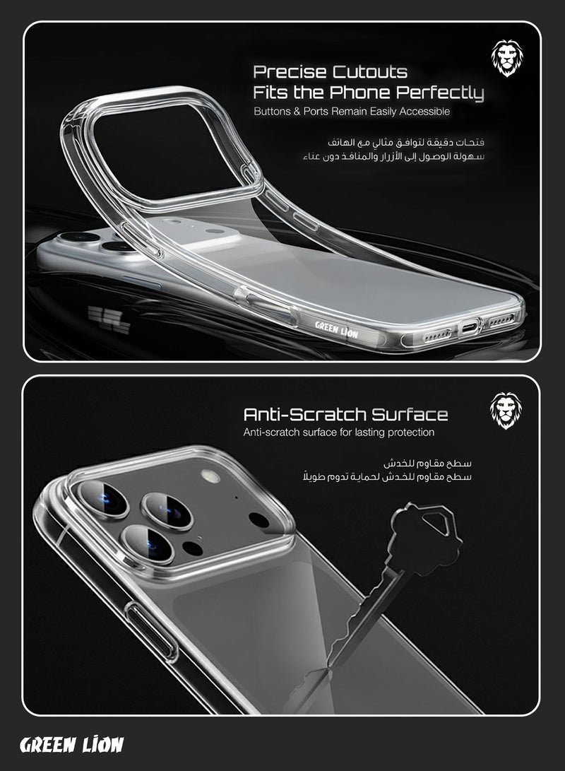 GREEN LION iPhone 17 Pro Delgado PC Case/ Waterproof/ Strong and handy/ lightweight /Anti Fingerprint/ HD Clarity - Orange - Image 4