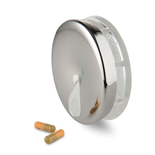 Alessi BM08 YoYo - Pill Box in 18/10 Stainless Steel and thermoplastic Resin. - Image 3