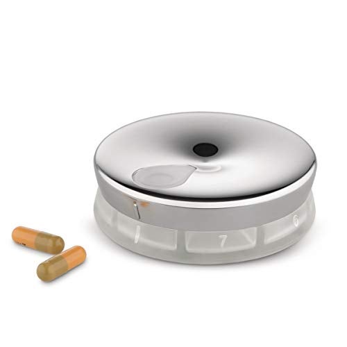 Alessi BM08 YoYo - Pill Box in 18/10 Stainless Steel and thermoplastic Resin. - Image 1