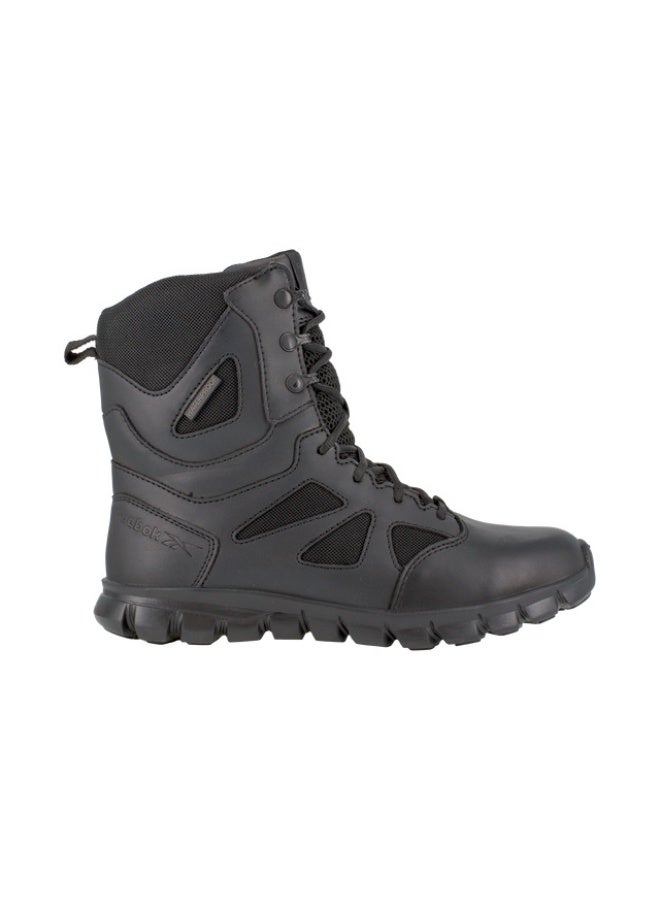 Reebok Work Sublite Cushion Tactical 8" Black Men's Waterproof Tactical Boot with Side Zipper - Image 3
