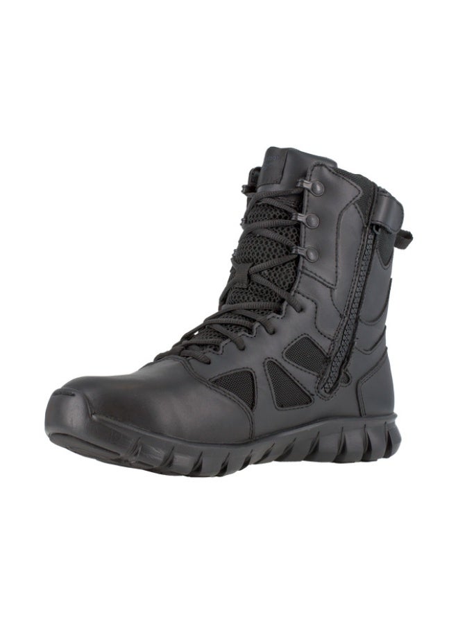Reebok Work Sublite Cushion Tactical 8" Black Men's Waterproof Tactical Boot with Side Zipper - Image 2