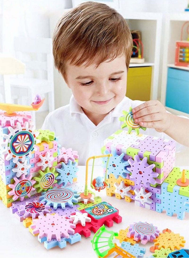 Paka Rabbit 203PCS Electric Gear Building Block Toys,DIY Building Block Toy Set,Deluxe Building Set, STEM Construction Toy Set,Interactive Preschool Learning Toys for Kids - Image 2