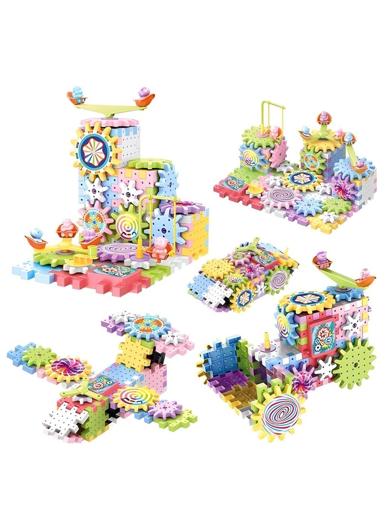 Paka Rabbit 203PCS Electric Gear Building Block Toys,DIY Building Block Toy Set,Deluxe Building Set, STEM Construction Toy Set,Interactive Preschool Learning Toys for Kids - Image 5