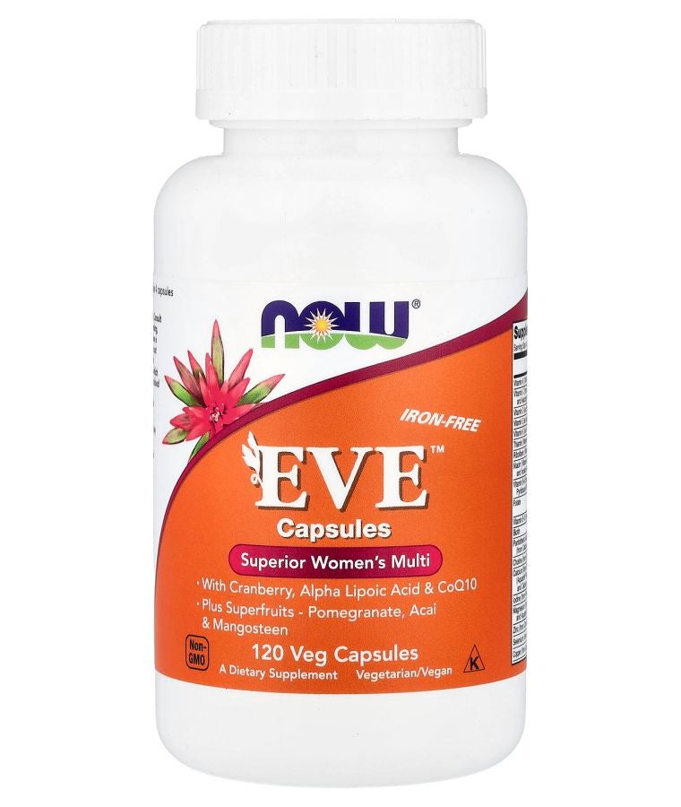 now Eve™ Superior Women's Multi Iron-Free 120 Veg Capsules