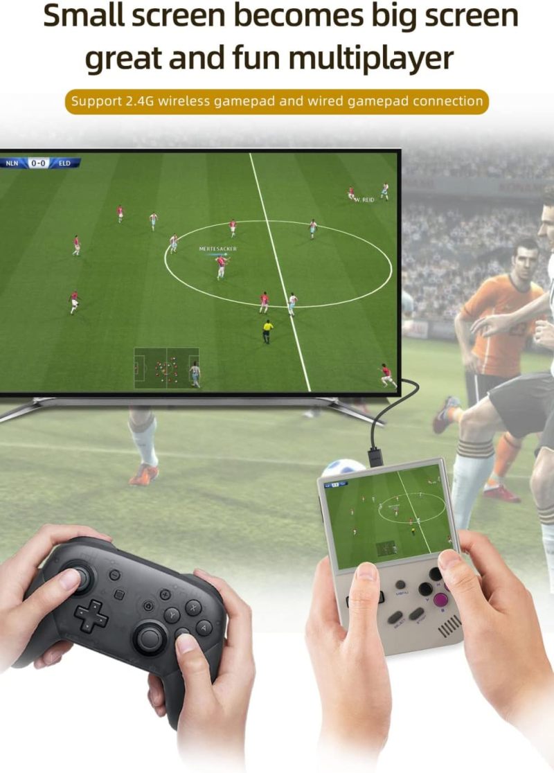 RG35XX Handheld Game Console with 5400+ Games, 3.5 Inch IPS Screen, Linux System, Retro Video Game Console, Support 64G TF Card, HDMI TV Output - Image 2