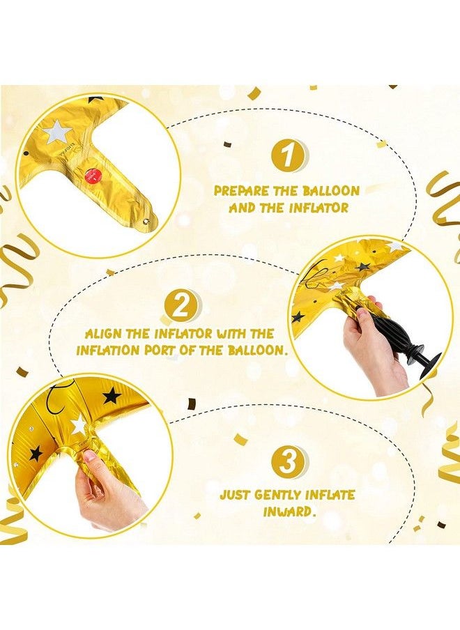 Skylety - 12 Pieces 2023 Graduation Foil Aluminum Balloons Graduation Party Balloons Graduation Party Decorations Graduation Balloons Doctoral Hat Shape Grad Balloon Round Graduation Balloons For School - Image 1