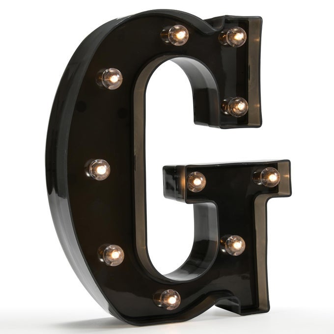 LIGHT UP BLACK ALPHABET MARQUEE LETTERS SIGN LED MARQUEE NUMBER LIGHTS SIGN FOR NIGHT LIGHT HOME BAR CHRISTMAS LAMP BIRTHDAY PARTY WEDDING DECORATION G