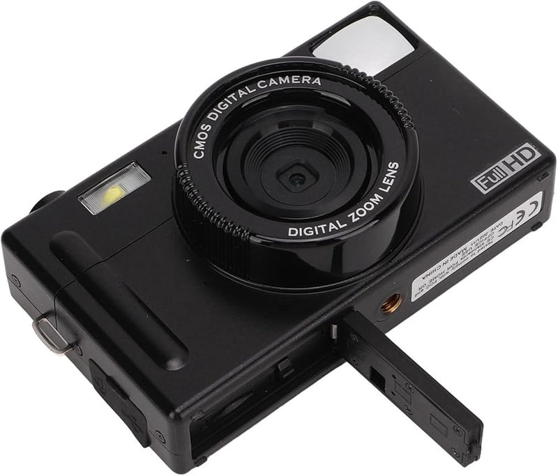 Black 1080P FHD Mirrorless Camera 48MP 16X Zoom 3 Inch LCD Portable Vlogging - Image 4