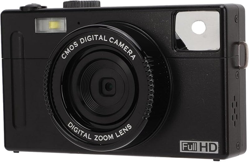 Black 1080P FHD Mirrorless Camera 48MP 16X Zoom 3 Inch LCD Portable Vlogging - Image 3