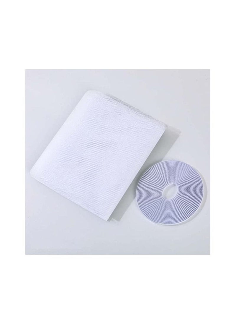 Transparent Balcony Window Mesh Screen for Prevent Escape Cat Anti Mosquito Window Net Anti-Scratch Cat Protection Net with Self-adhesive Tape