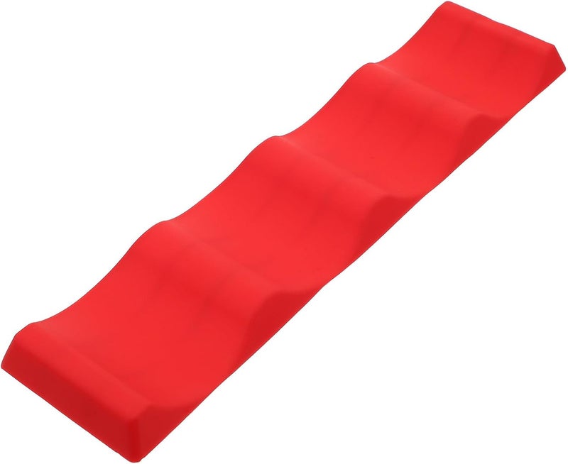 GALPADA Creative Red Silicone Wine Bottle Holder Folding Stackable Rack for Refrigerator Organizer Anti-Skid Multipurpose Mat for Home Bar Party Storage Holds Up to Bottles - Image 1