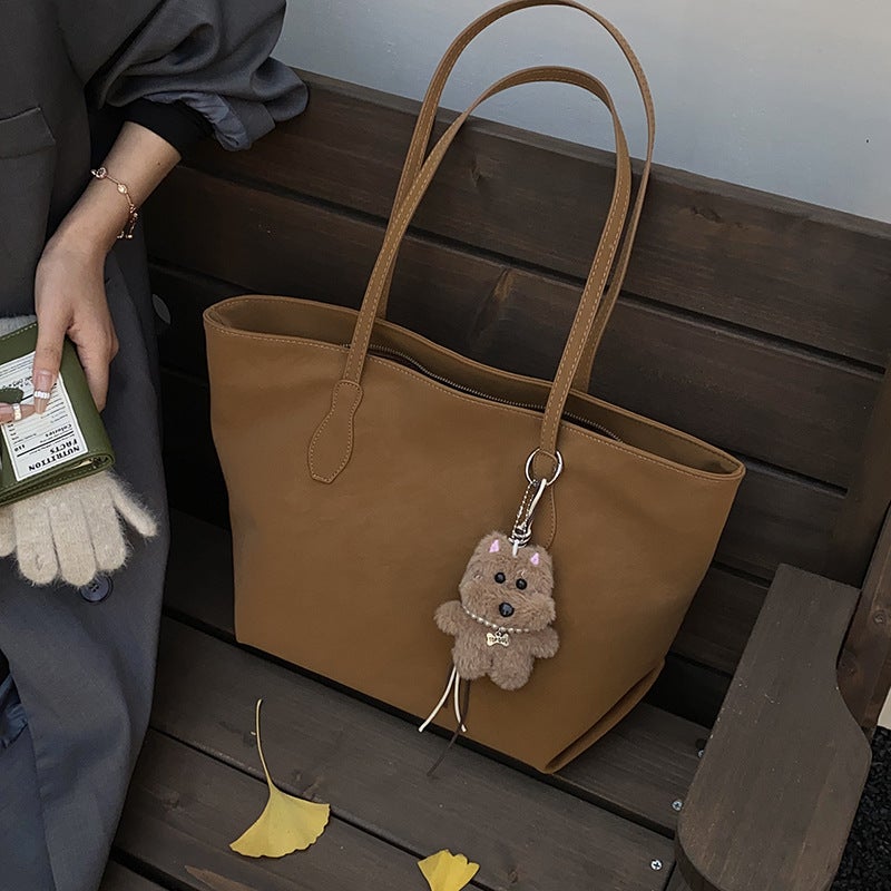 Women's Vintage Shoulder Bag, Large Capacity PU Handbag - Image 2