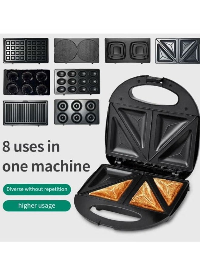 sokany - 6 In 1 Sandwich Maker Set 800W Waffle Maker Non Stick Plate Double Side Heating Fried Steak 220-240VC Donut Maker 140 - Image 1