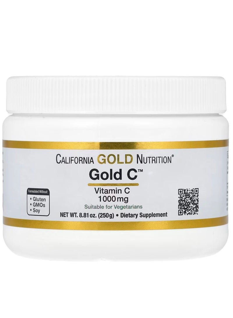 California Gold Nutrition Gold C Powder, Vitamin C, 1,000 mg, 8.81 oz (250 g)  - Image 1