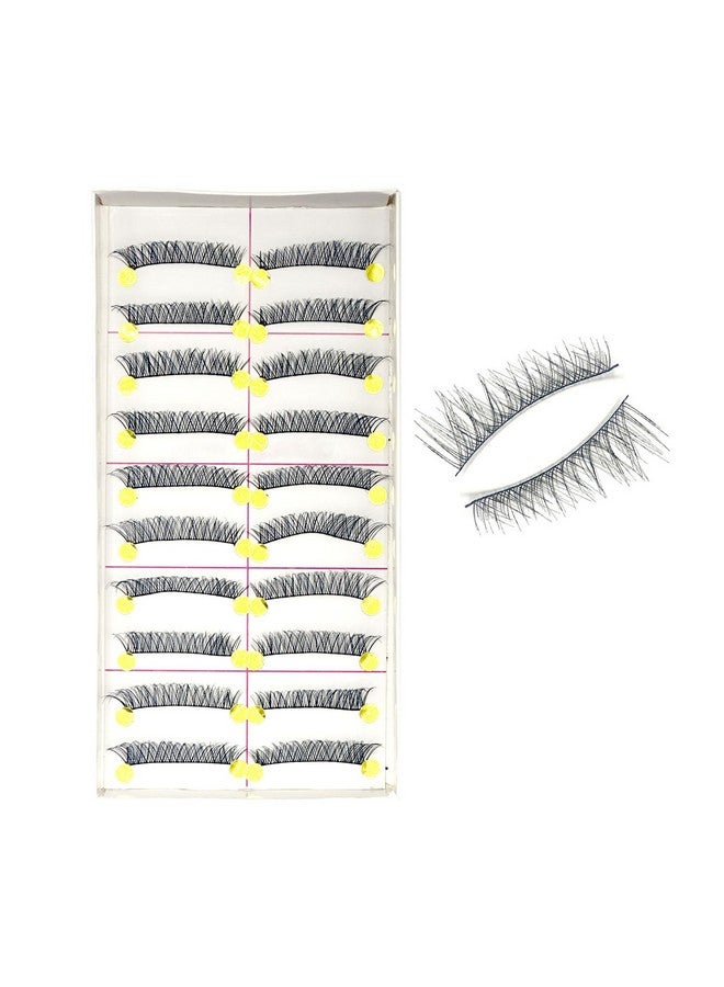 Massmot 10 Pairs False Eyelashes, Natural & soft Long Eyelashes, Wispy Handmade Fake Eyelashe (A0003) - Image 1
