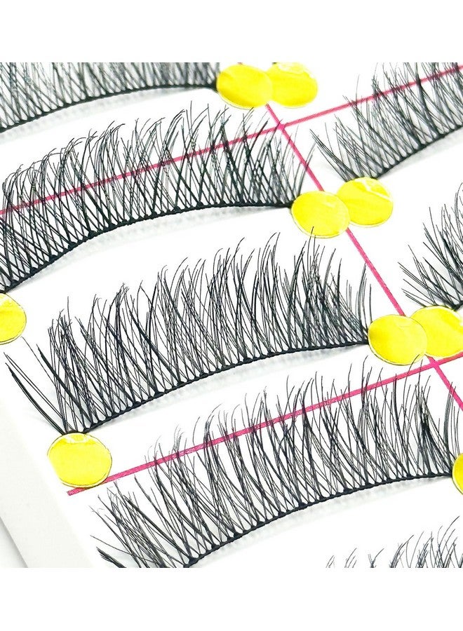 Massmot 10 Pairs False Eyelashes, Natural & soft Long Eyelashes, Wispy Handmade Fake Eyelashe (A0003) - Image 4