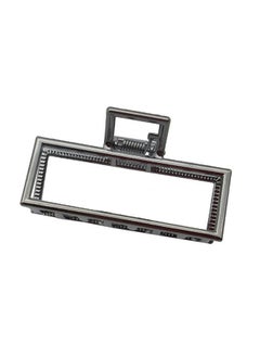 Fodattm Vintage Metal Hair Claw Hair Jaw Clips Hair Clamp Accessories For Women (Rectangle Black)  - Image 1