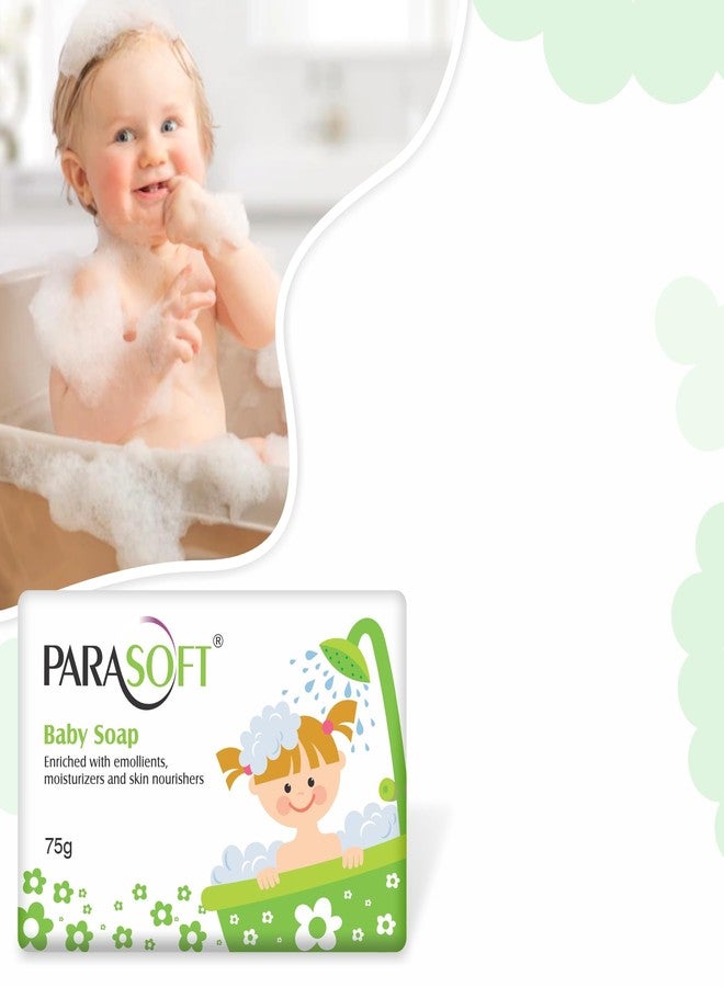 باراسوفت صابون باراسوفت للأطفال 75 غرام (عبوة من قطعتين) - صابون استحمام لطيف ومرطب للأطفال مع مُرطبات ومُغذيات للبشرة | صابون تنظيف لطيف لبشرة الطفل - Image 3