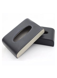 Generic 2 Pcs Senior PU Leather Car Tissue Holder  - Image 1
