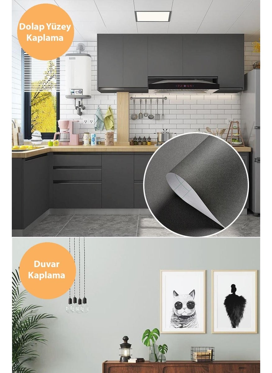 Trendpoint 60cm x 200cm Matte Self Adhesive Wall Or Kitchen Bathroom Cabinet Covering Decoration  - Image 2