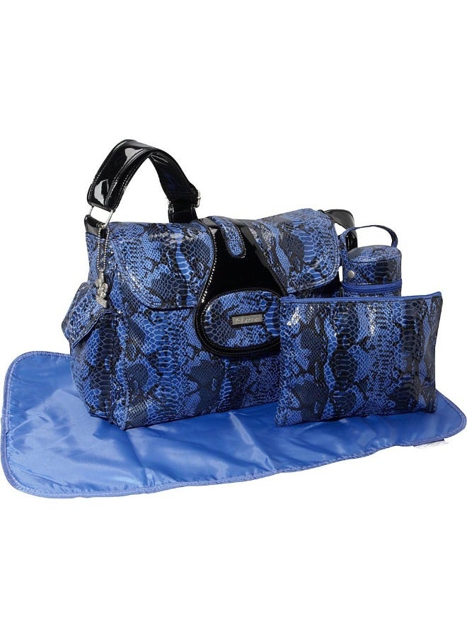 Kalencom Diaper Bag, Elite Python Black and White - Image 5