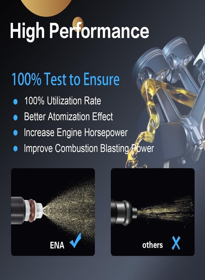 إي أن أه حاقن وقود ENA لسيارة FJ485، رقم القطعة 8001492N، 16450RCAA01، MP55064، طقم من 6 قطع، متوافق مع سيارات أكورا، هوندا، ساتورن، ILX، MDX، TL، أكورد، أوديسي، بايلوت، ريدجلاين، فيو، محركات L4 وV6 سعة 2.0 لتر، 3.0 لتر، 3.5 لتر، موديلات 2003-2011، 2012، 2013، 2014، 2015، 2016، 2017 - Image 3