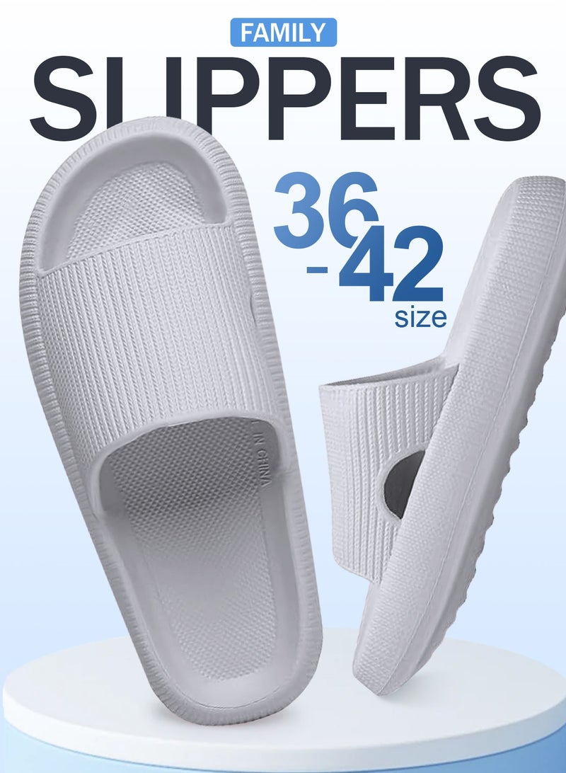 HomarKet Non-Slip Quick-drying Bathroom Shower Slippers Anti-slip Lightweight House Shower Slippers Super Soft Home Slippers for Indoor & Outdoor - Image 2