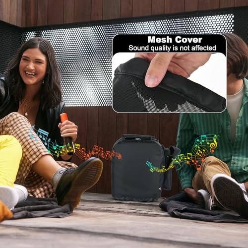 TXEsign Speaker Cover Protective Speaker Case for JBL PartyBox Encore Essential Party Speaker, Replacement Speaker Slip Cover with Side Microphone Storage Bag Accessories Bag - Image 4