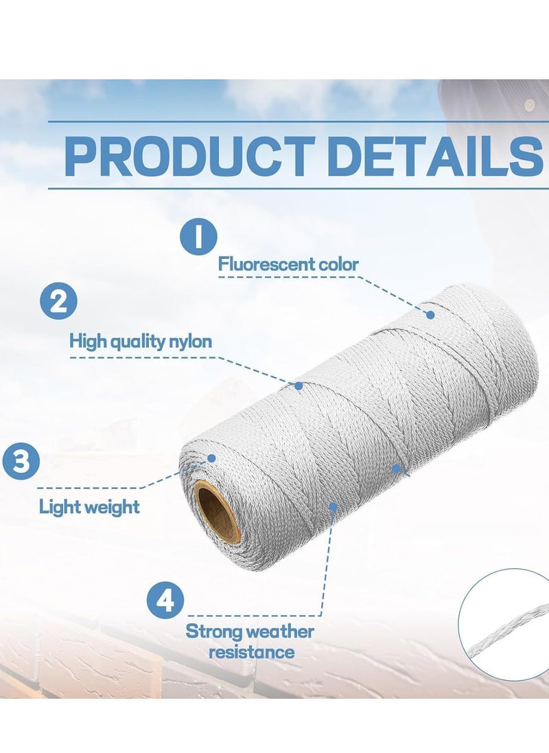 Midwest Twisted Mason Line Nylon Twine String Cord 200 Gram 1.mm Dia For Netting, Landscaping, Home Improvement, Diy Projects, Crafting, Masonry, Gardening (WHITE)  - Image 4