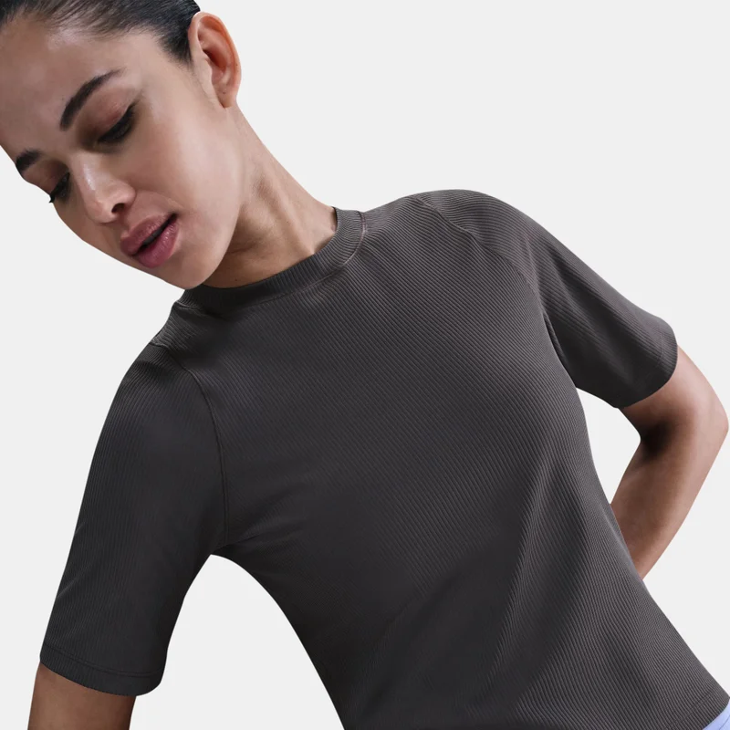 Nike Women's Zenvy Dri-FIT Rib Training Crop Top