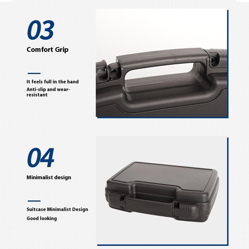 Heavy Duty Tool Storage Case With Spacious Space For Garage Outdoor Use Shoe Shipping Organizer PP Ss002 - Image 5