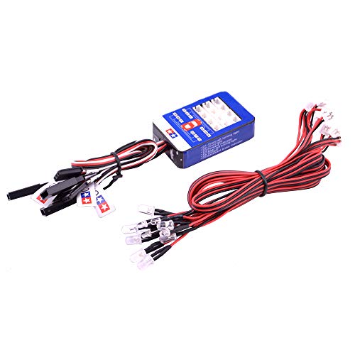 FPVKing 12 RC Car LED Lighting Kit Steering Brake Simulation Flash Light for 1/10 Scale Models Yokomo Tamiya HSP HPI AXIAL RC4WD Traxxas - Image 1