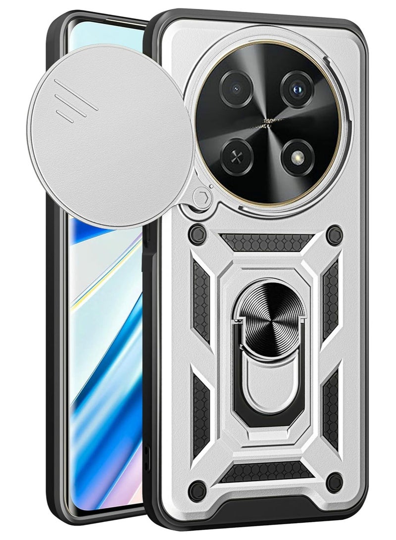 Shield Full Protection Case With Metal Ring &Slide Camera Cover For honor x9c cover  - Image 2