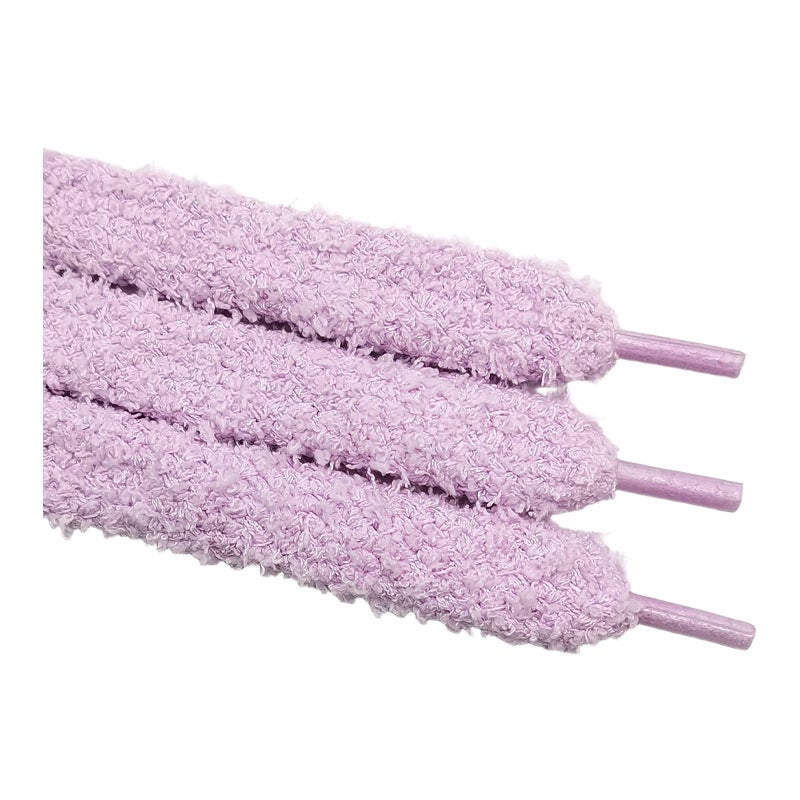 Hengfeng Shoelace Wholesale Direct Sales Plush Cute Girls Ins Style Trendy Widened Shoelace Accessories Rope Sky blue - Image 5