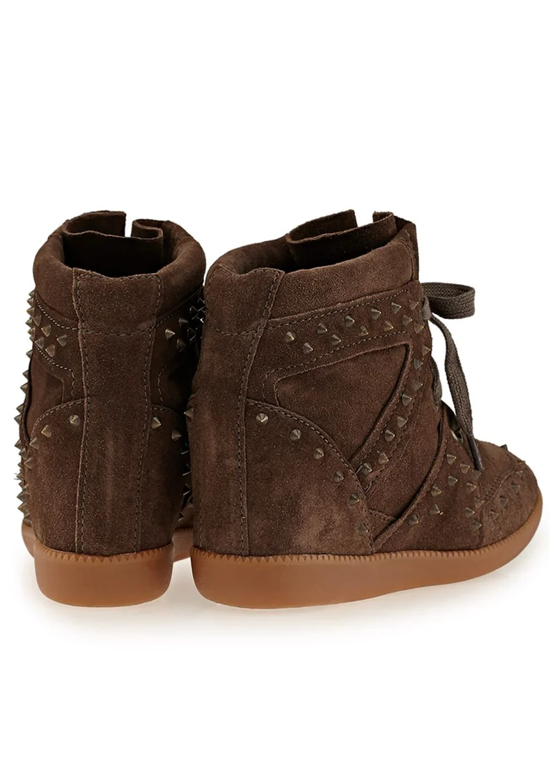 Schutz Studded Wedge Sneaker