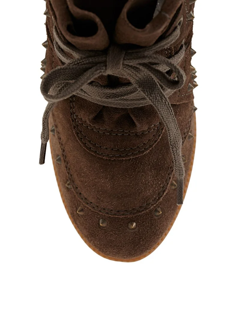 Schutz Studded Wedge Sneaker