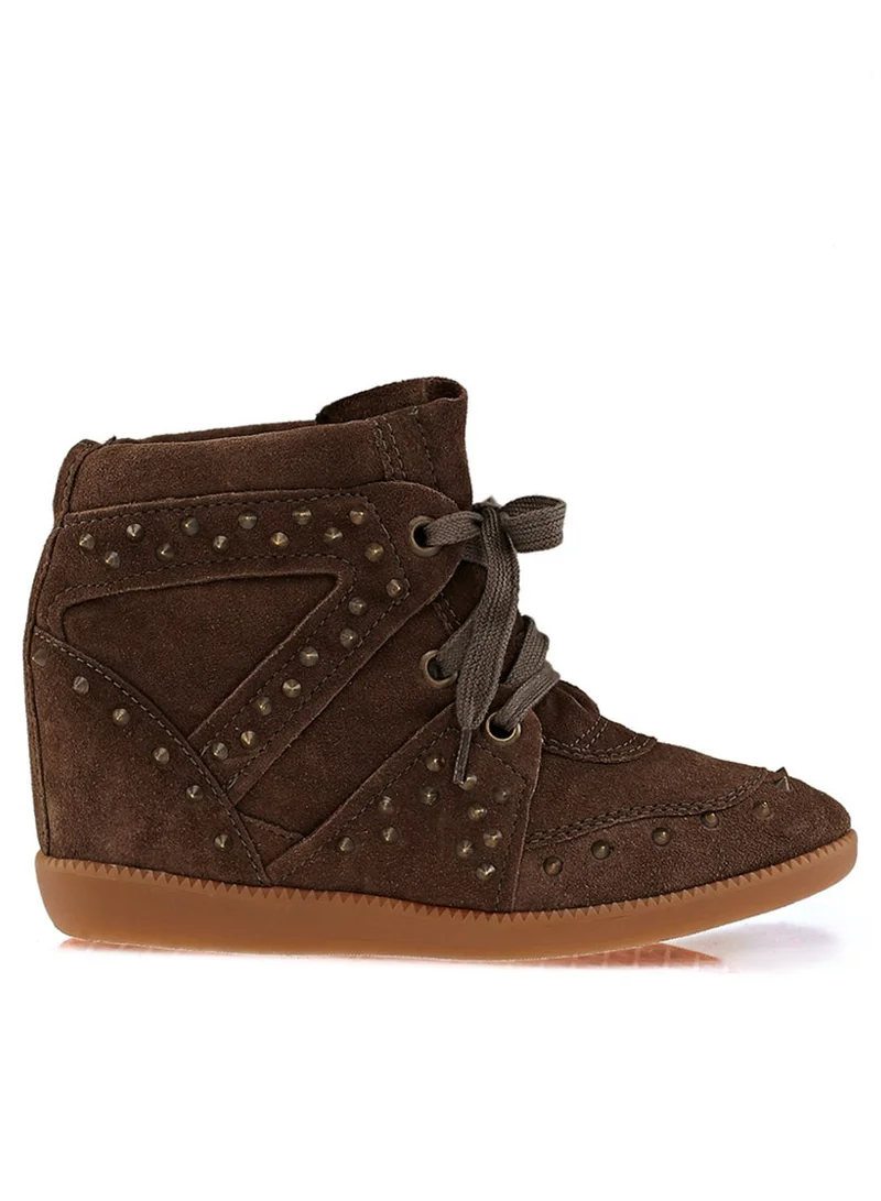 Schutz Studded Wedge Sneaker