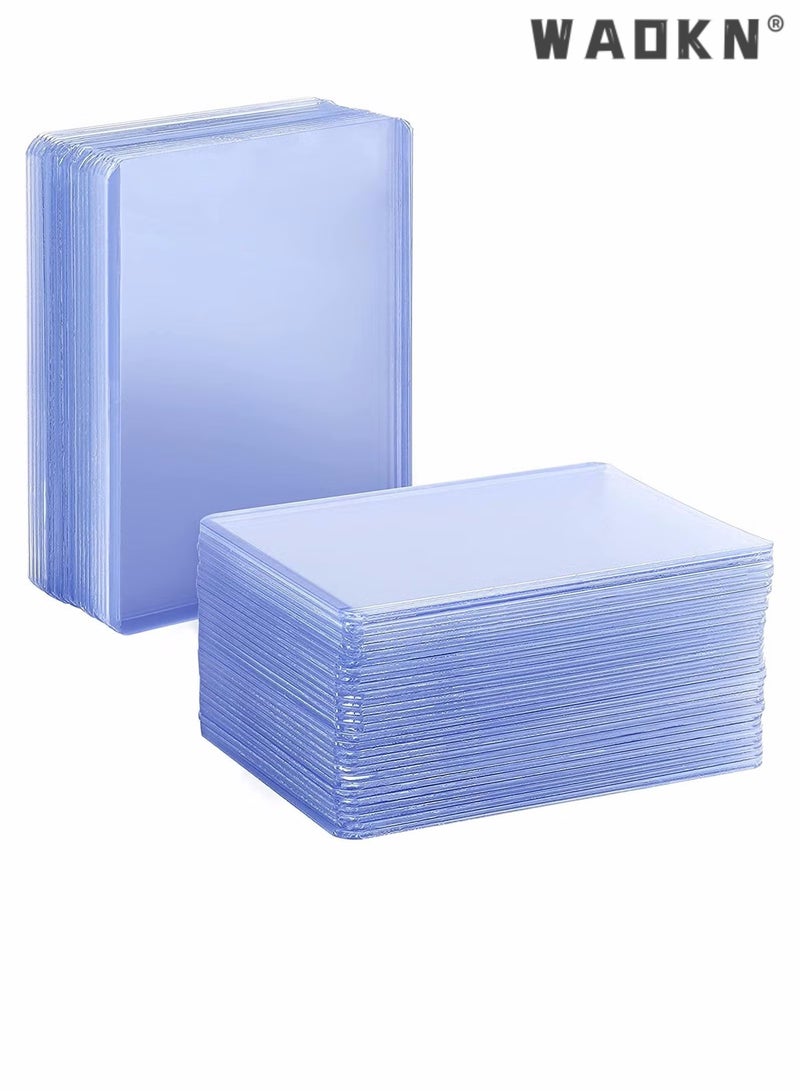 WAOKN 50PCS Card Sleeves Hard Plastic Card Sleeves for Baseball Card Protective Card Holder for Trading Cards,Sports Cards 3 x 4 Inch - Image 1