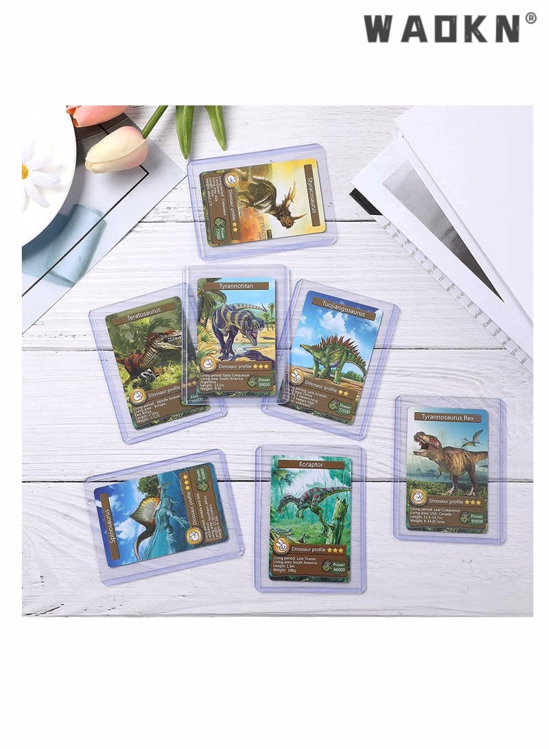 WAOKN 50PCS Card Sleeves Hard Plastic Card Sleeves for Baseball Card Protective Card Holder for Trading Cards,Sports Cards 3 x 4 Inch - Image 4