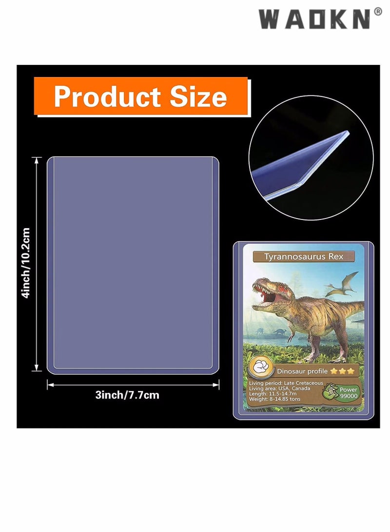 WAOKN 50PCS Card Sleeves Hard Plastic Card Sleeves for Baseball Card Protective Card Holder for Trading Cards,Sports Cards 3 x 4 Inch - Image 5