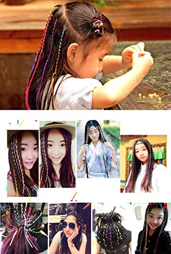 GEOOT 10 Piece 10M Colorful Braided Hair Colorful Rope Braiding Colorful Rope Braiding Fashionable Colorful Tie (10 colors) - Image 3