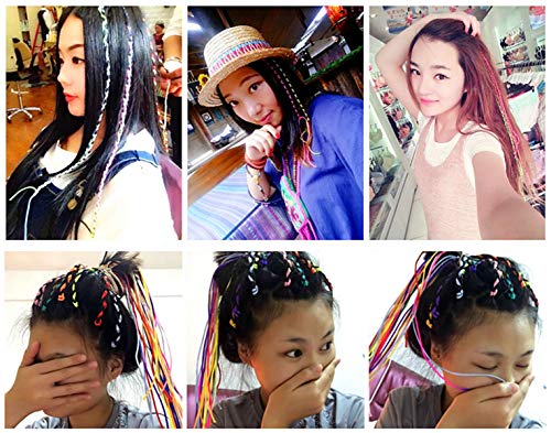 GEOOT 10 Piece 10M Colorful Braided Hair Colorful Rope Braiding Colorful Rope Braiding Fashionable Colorful Tie (10 colors) - Image 5