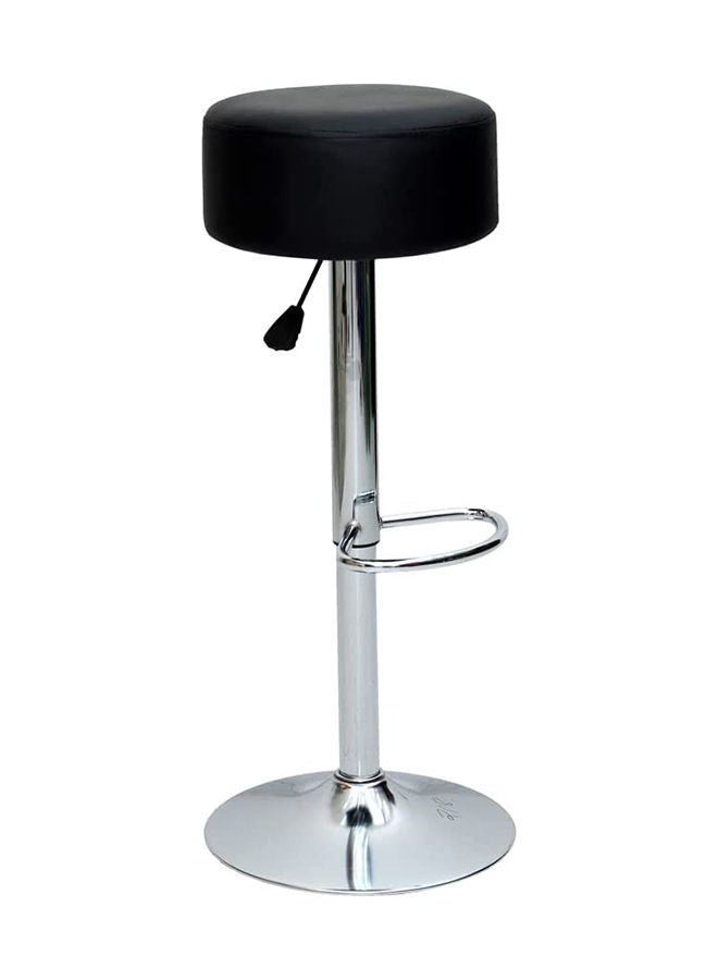 Multi Home Furniture Bar stool MH-218 with Faux Leather and Metal Base Adjustable Bar Chair For kitchen & Bar Counter or cafes, 360 Degree Rotating Seat Black  - Image 1