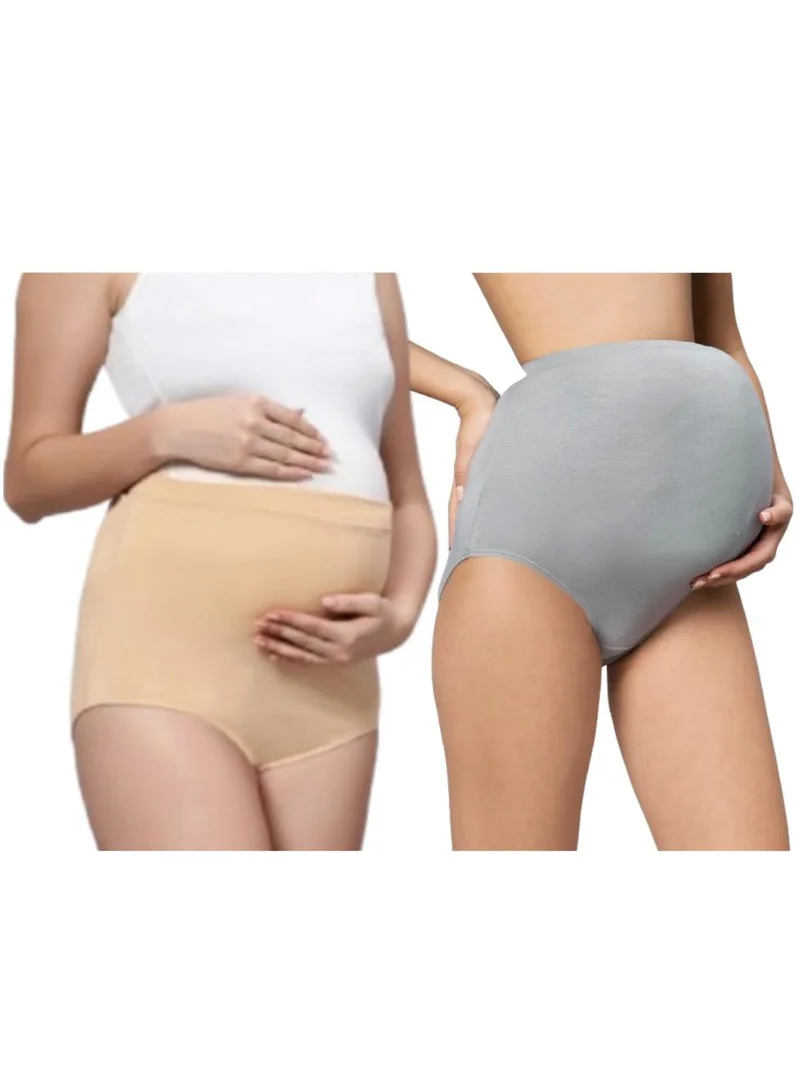 TUMMY  WOMEN HIGH WAIST MATERNITY PANTY -SET OF 2 for Women | Best Price UAE