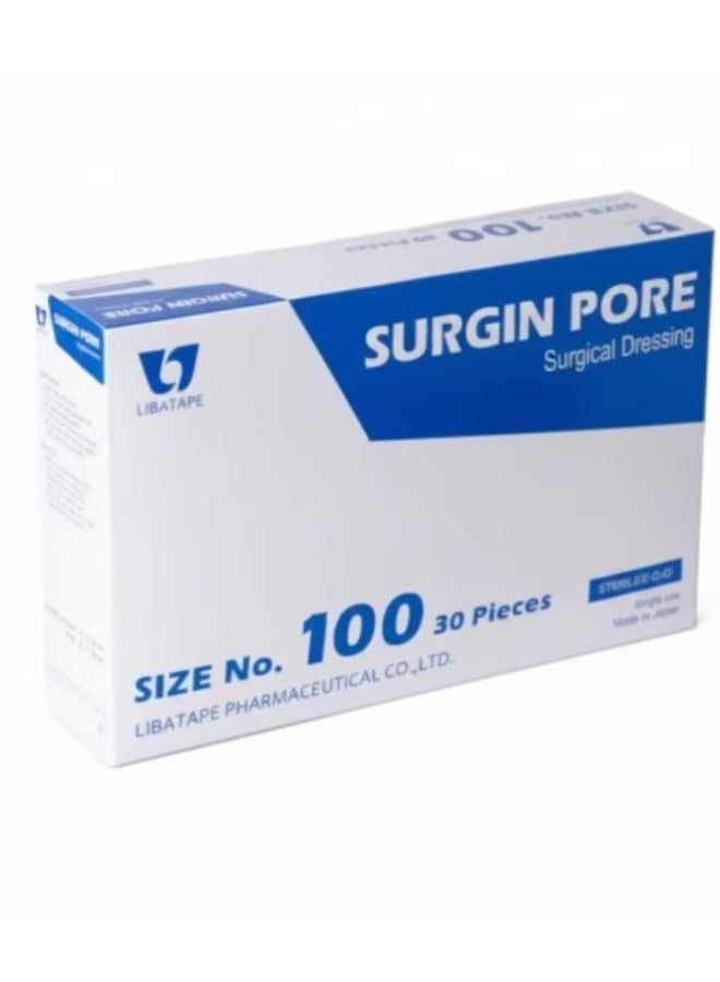 سيرجين بور ضمادة جراحية SURGIN PORE مقاس 100 – لاصقة طبية معقمة للالتصاق الآمن والتهوية الفائقة - مقاس 100 - Image 1