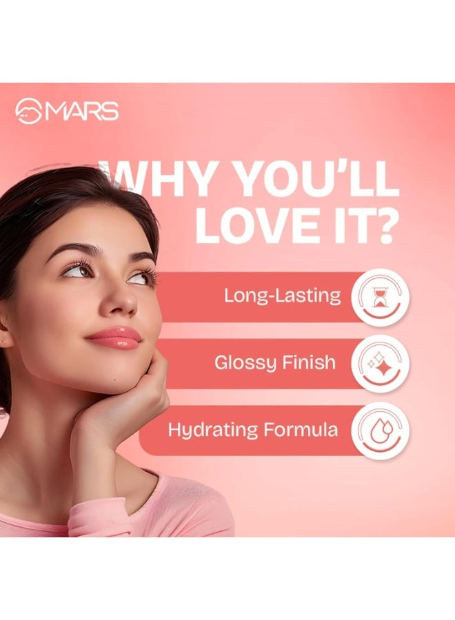 MARS Drip Lip Mist for Women (4.5 ml) (04-Strawberry Drip) | Dual Function | Buildable Color | Glossy Finish | Long-Lasting | Hydration | Light-Weight Formula | Non-Patchy Reapplication - Image 5