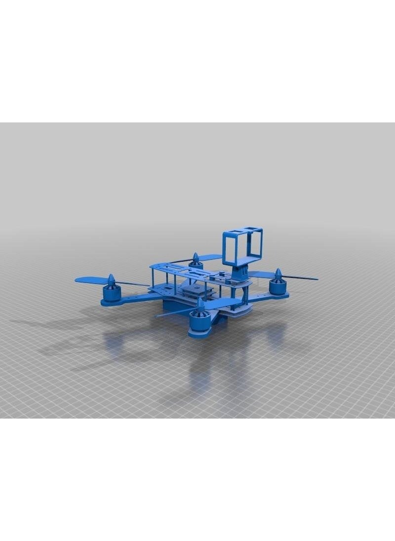 Epm3d Quadricottero Zmr 250 (Carbon Fiber Frame) + (Denver HD Glass) Plastic Apparatus 
