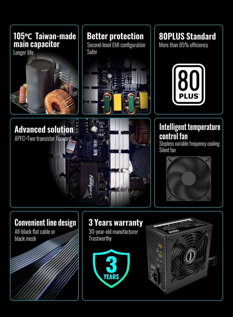 High Quality Rated 250W Desktop Computer Power Supply 80 White Label Host ATX Power Supply 250W - Image 4
