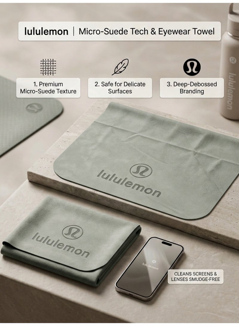 لولوليمون Lululemon سريع جاف ميكروفايبر الرياضة منشفة، الممتصة العرق المحمولة اليوغا صالة رياضية تمرين السفر منشفة اللياقة البدنية - Image 2