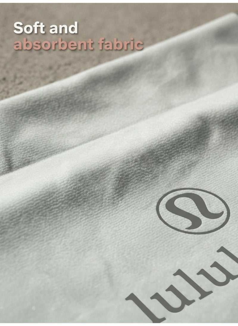 لولوليمون Lululemon سريع جاف ميكروفايبر الرياضة منشفة، الممتصة العرق المحمولة اليوغا صالة رياضية تمرين السفر منشفة اللياقة البدنية - Image 3